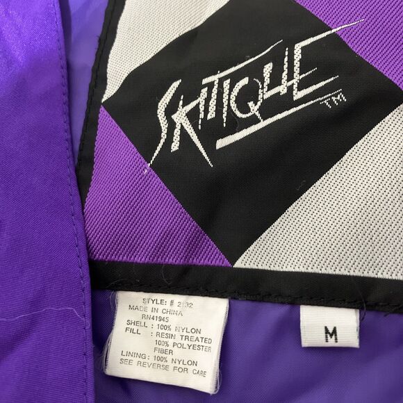 Skitique Snowsuit Wonens M Purple One Piece Sleeveless Snowboard Vintage - Picture 2 of 8